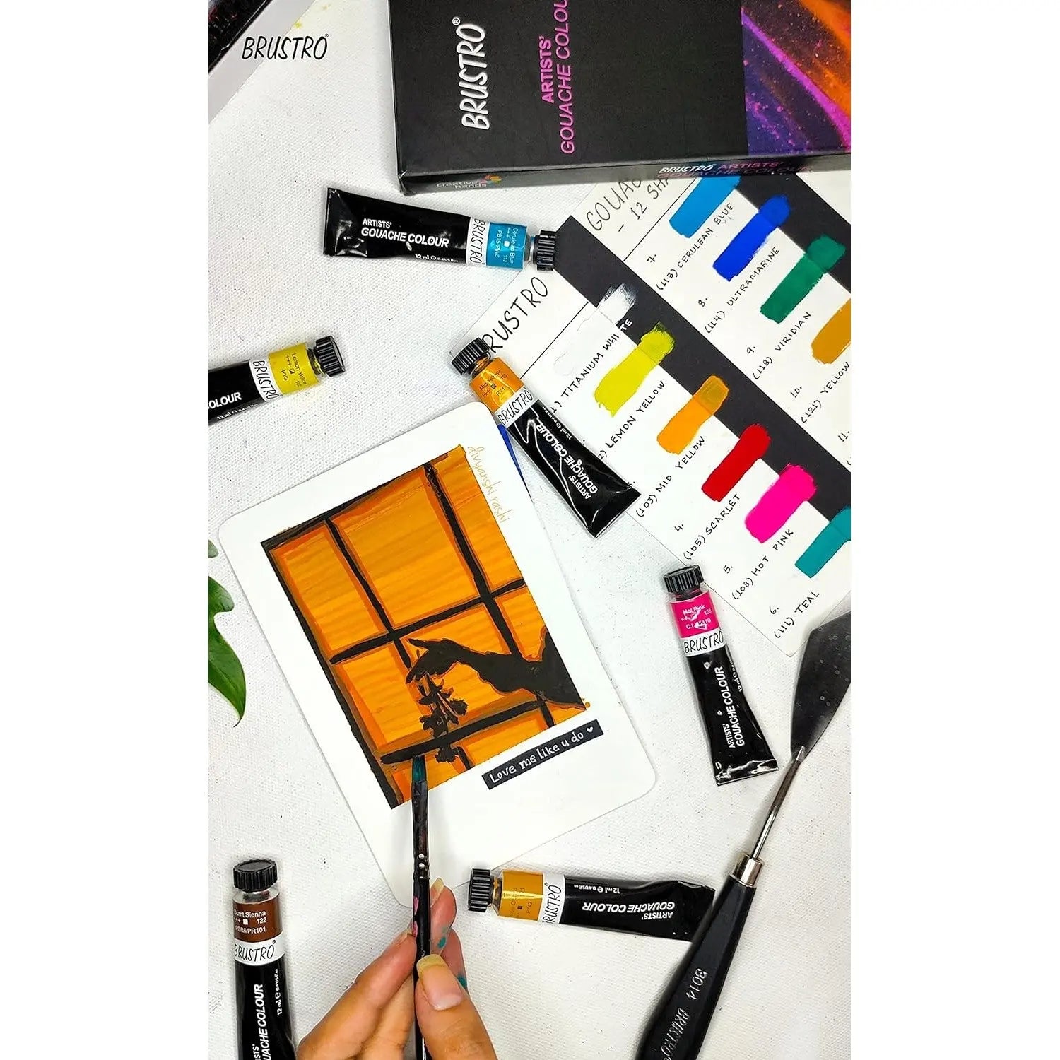 Brustro Gouache Paint Sets for Artists (Multiple Sets) Brustro