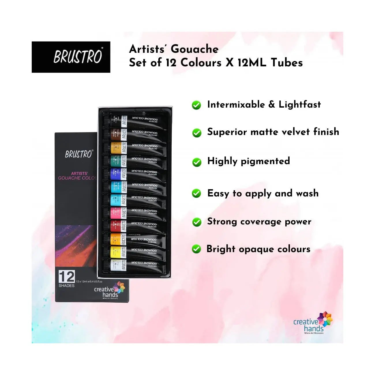 Brustro Gouache Paint Sets for Artists (Multiple Sets) Brustro
