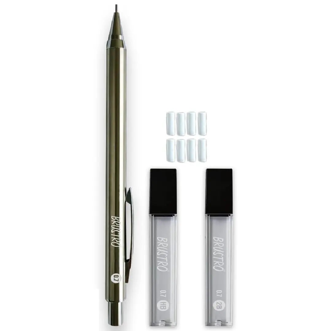 Brustro Mechanical Pencil with Eraser  Writing/Sketching/Drawing Brustro
