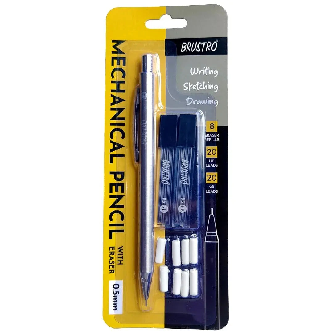 Brustro Mechanical Pencil with Eraser  Writing/Sketching/Drawing Brustro