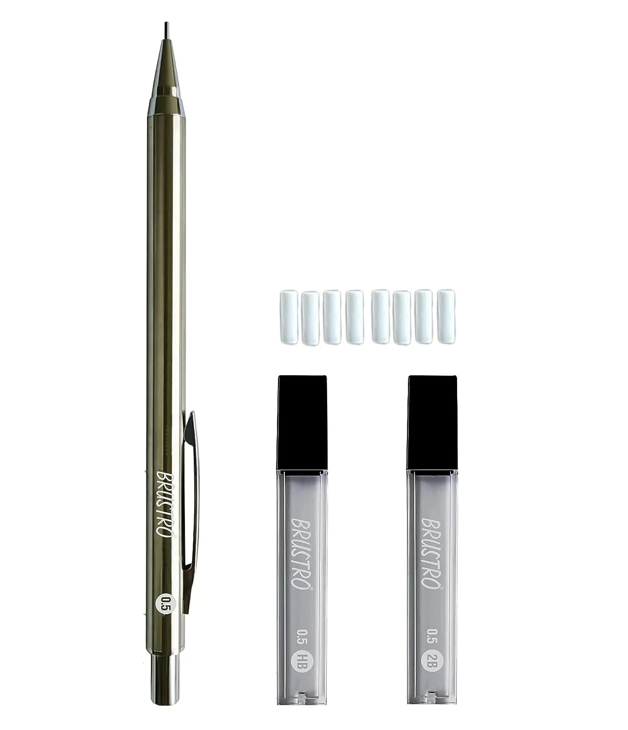 Brustro Mechanical Pencil with Eraser  Writing/Sketching/Drawing Brustro