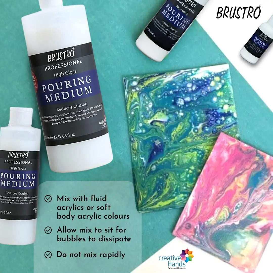 Brustro Professional High Gloss Pouring Medium Brustro