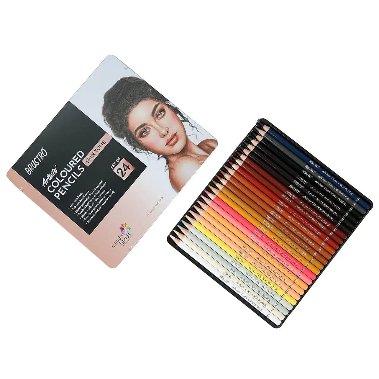 Brustro Skin Tone Coloured Pencils Set of 24 Brustro