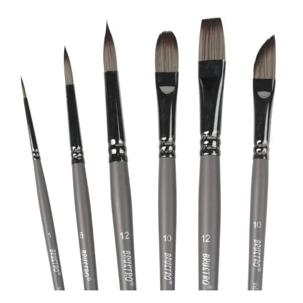 Brustro Velve Touch Artist Brush Set of 6 Brustro