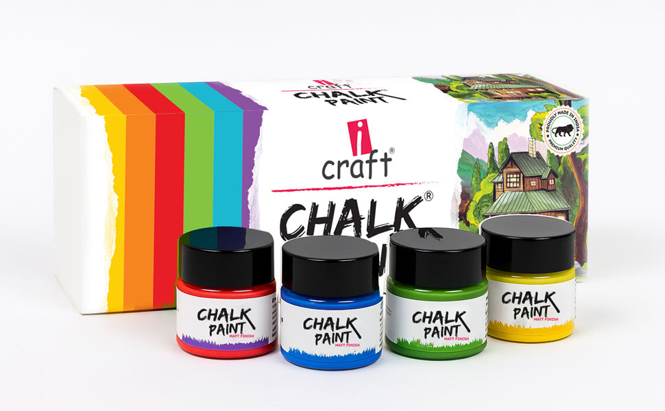 Chalk Paint Starter Kit | Set of 12 x 20ml Icraft