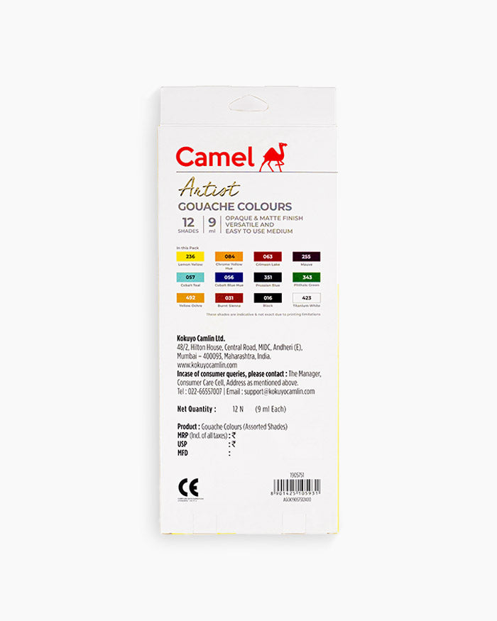 Camel Artist Gouache Colours Sets Camel
