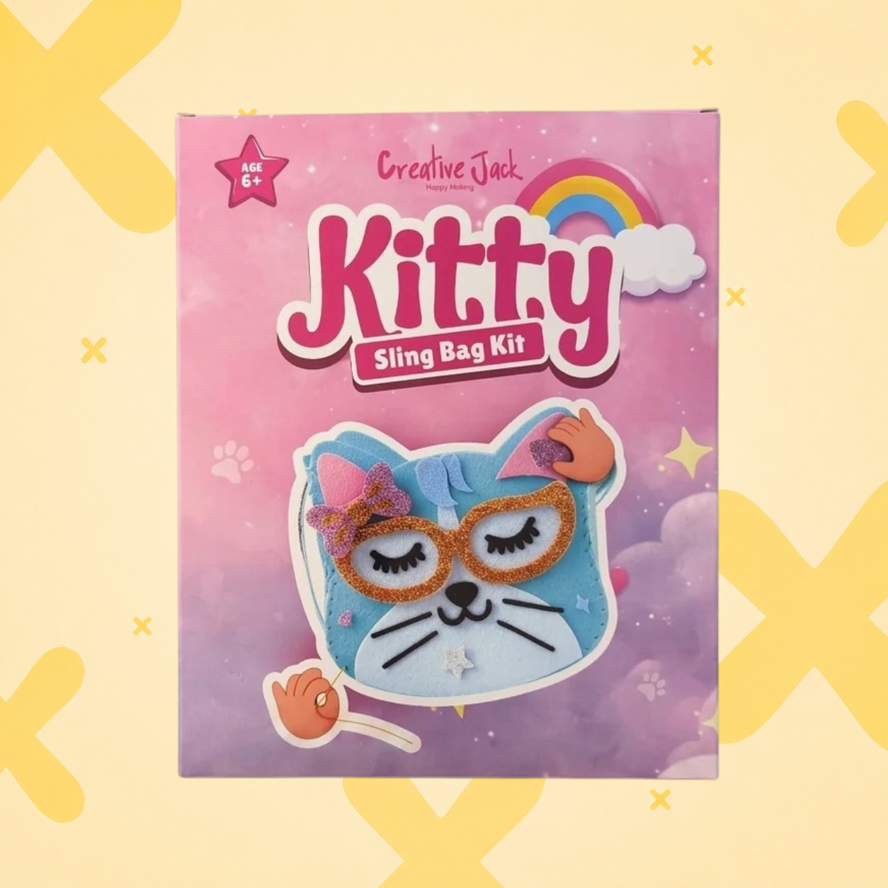 Sling Bag DIY Kit for Kids - CJ Kitty Sling Bag Kit website main