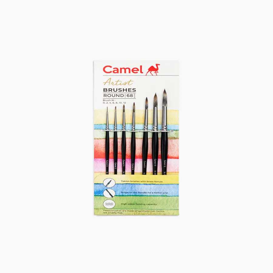 Camel Artist Brushes Round 68 Series Set Camel