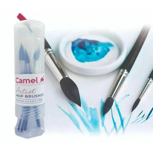 Paint Brushes Brush Watercolor Painting Graffiti Paintbrushes Artist Oil Art Acrylic Professional Set Thin Craft Line, Blue