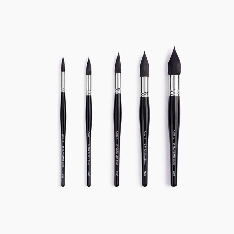 Camel Artist Mop Brush 73 Series Set Camel