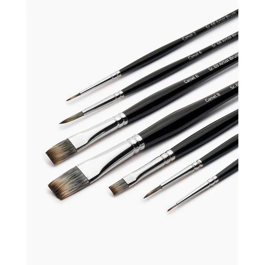 Camel Camlin Artist Brushes Mix 68 & 69 Series Set Camel