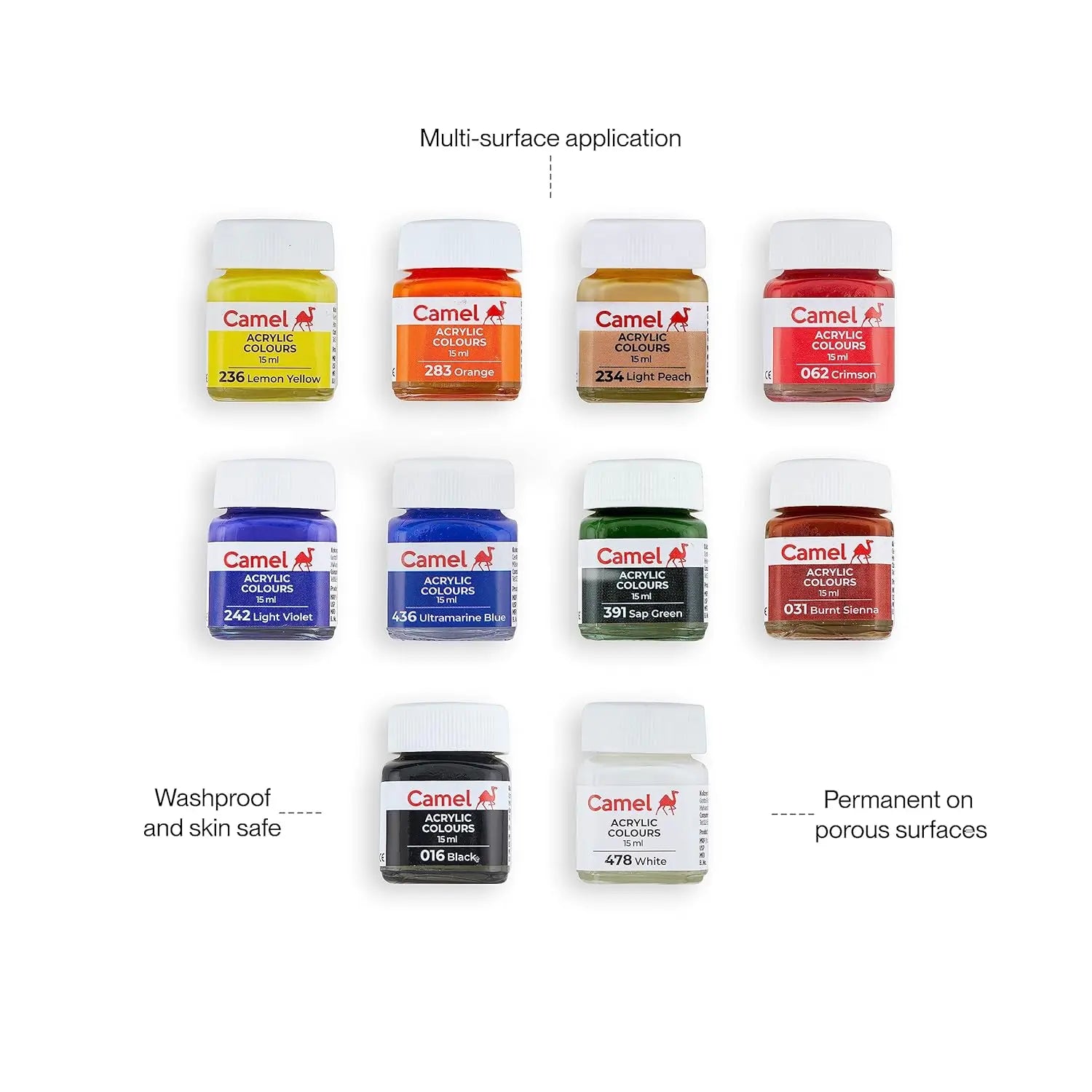 Camel Fabrica Acrylic Colour Set Camel