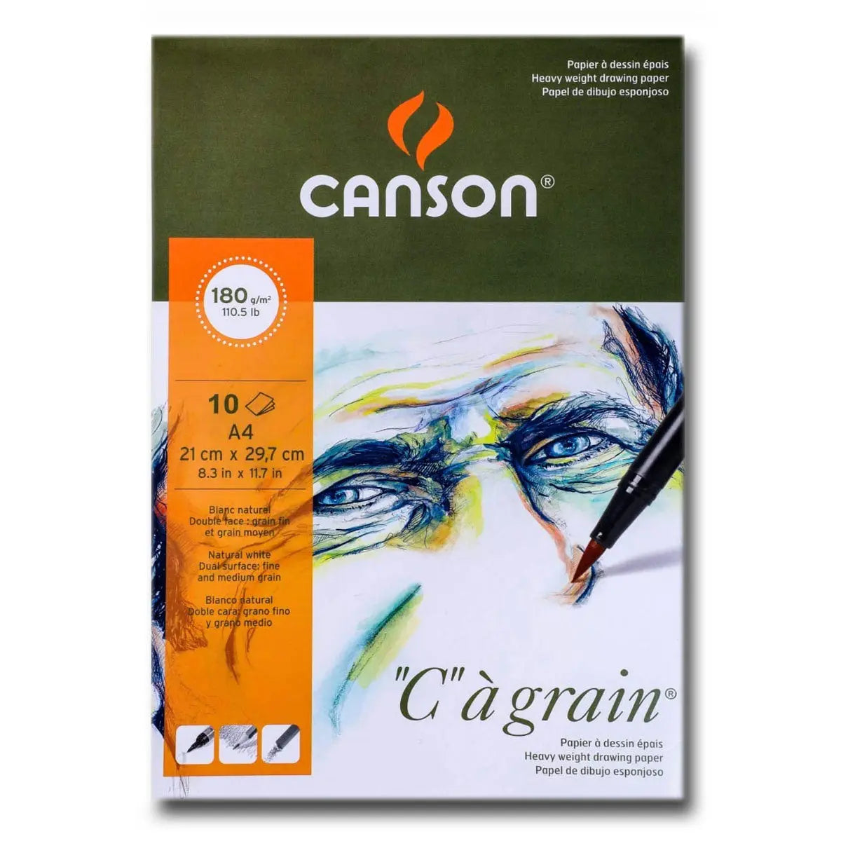 Canson Ca Grain Drawing Paper (125-180-224 GSM) Canson