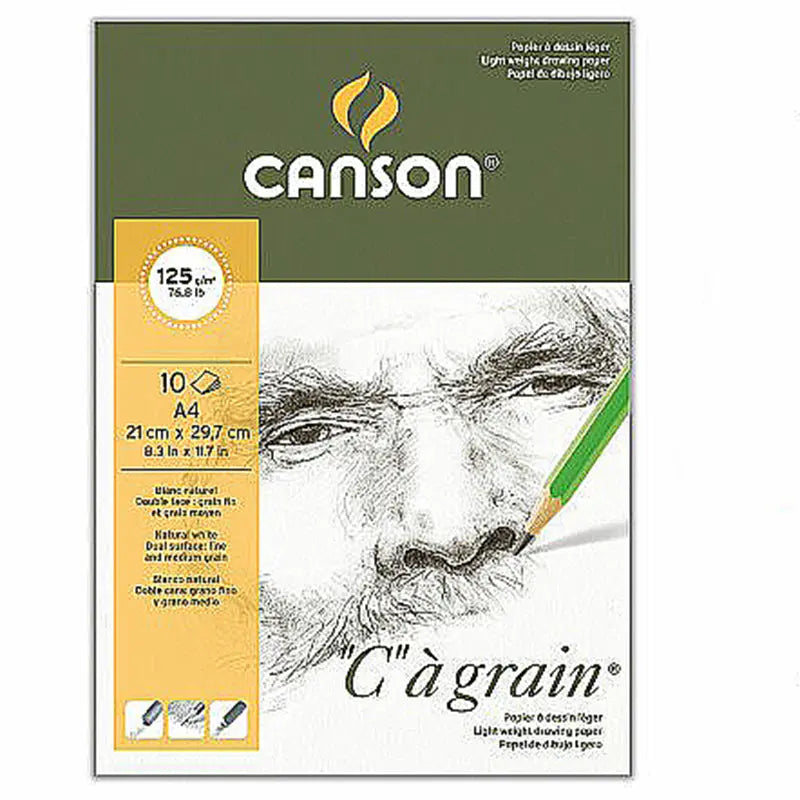 Canson Ca Grain Drawing Paper (125-180-224 GSM) Canson