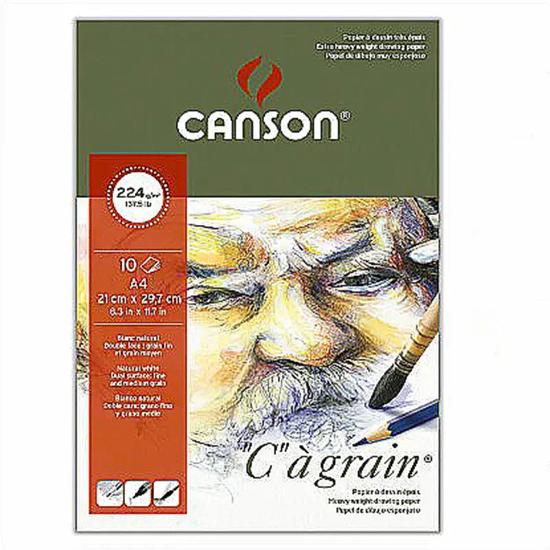 Canson Ca Grain Drawing Paper (125-180-224 GSM) Canson