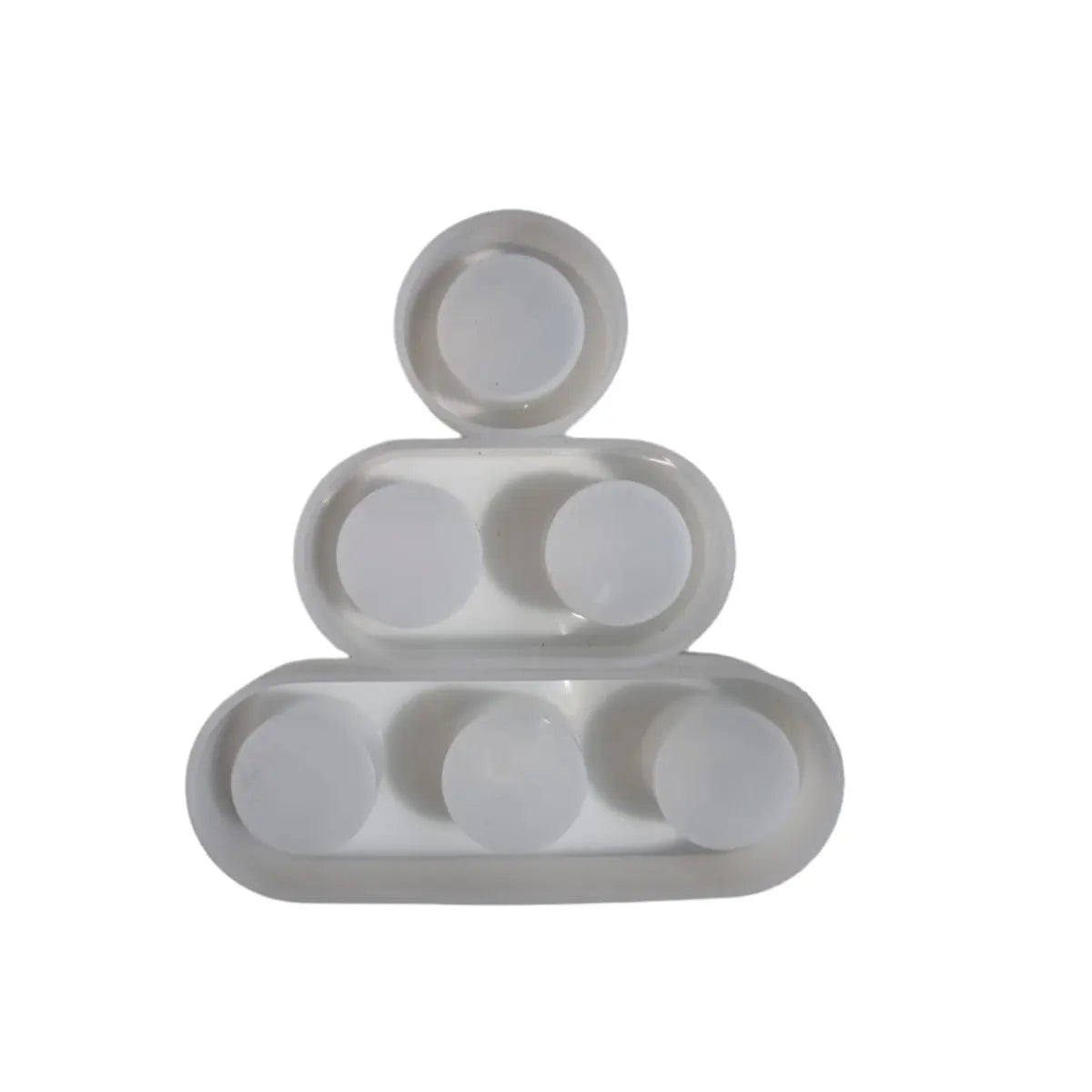 Canvazo Tea Light Candle Mould Circle Set of 3 Canvazo