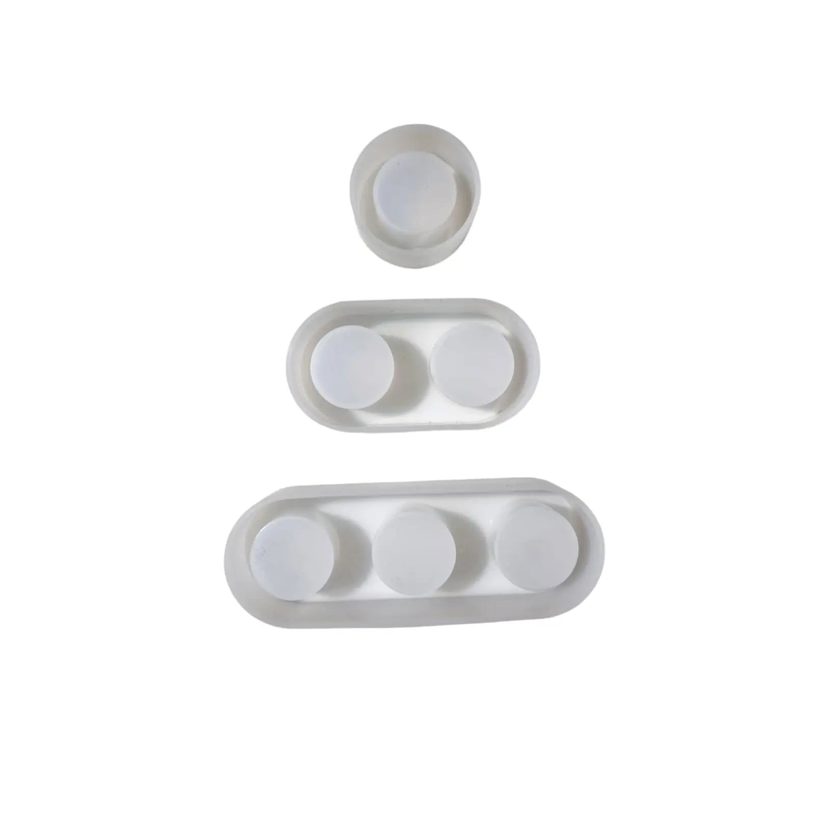 Canvazo Tea Light Candle Mould Circle Set of 3 Canvazo