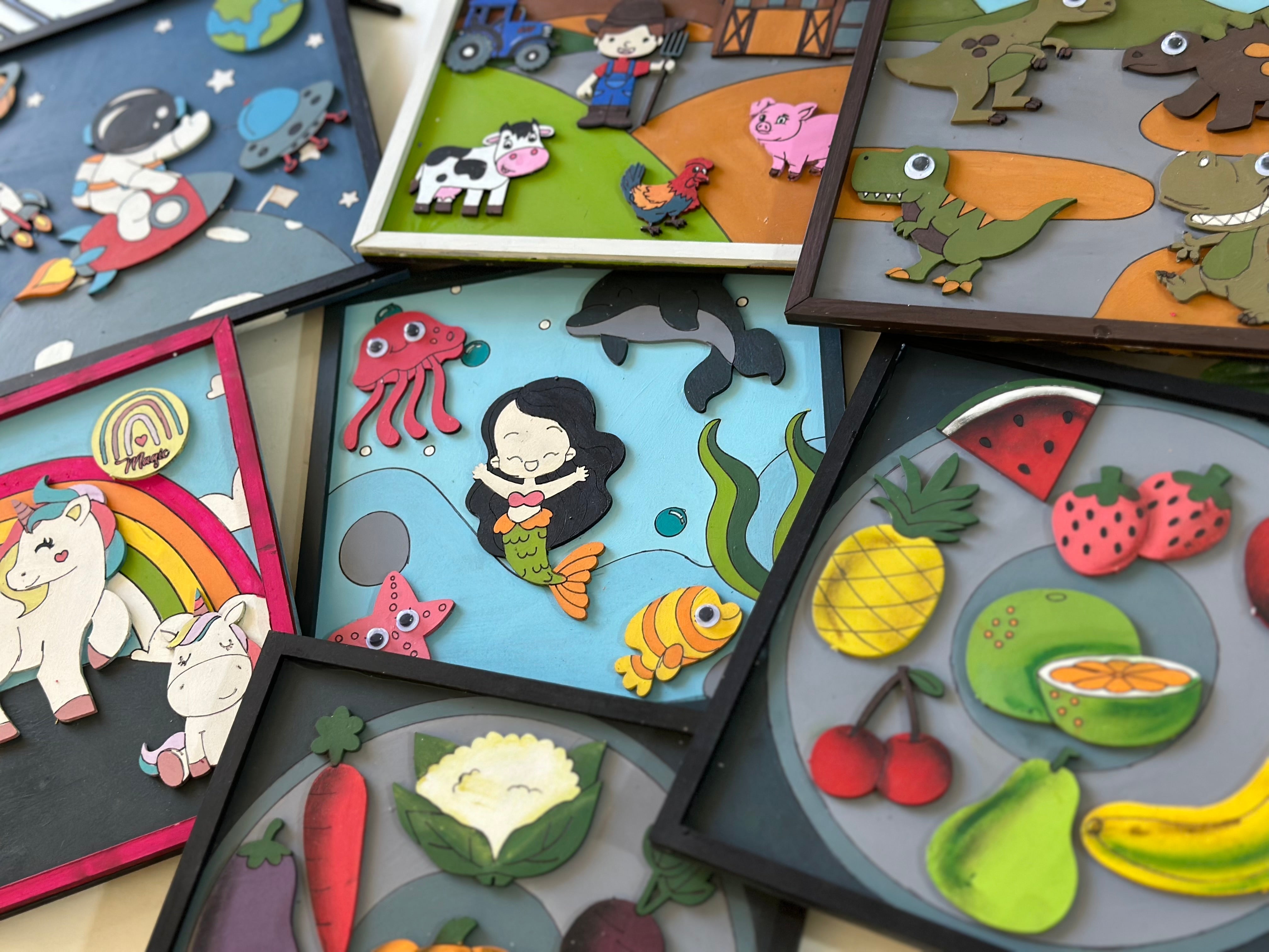 iCraft Countryside Canvas Painter's Kit - PK04 for Kids iCraft