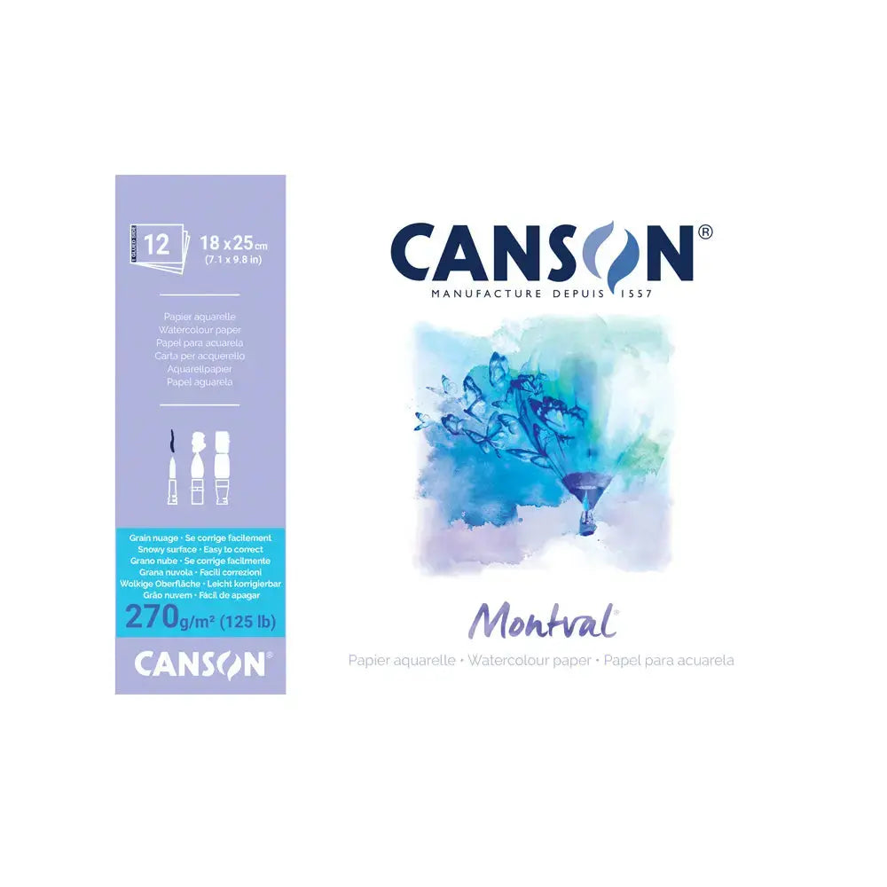 Canson Montval Torchon Watercolour Paper Pad  - 270 GSM - Canvazo