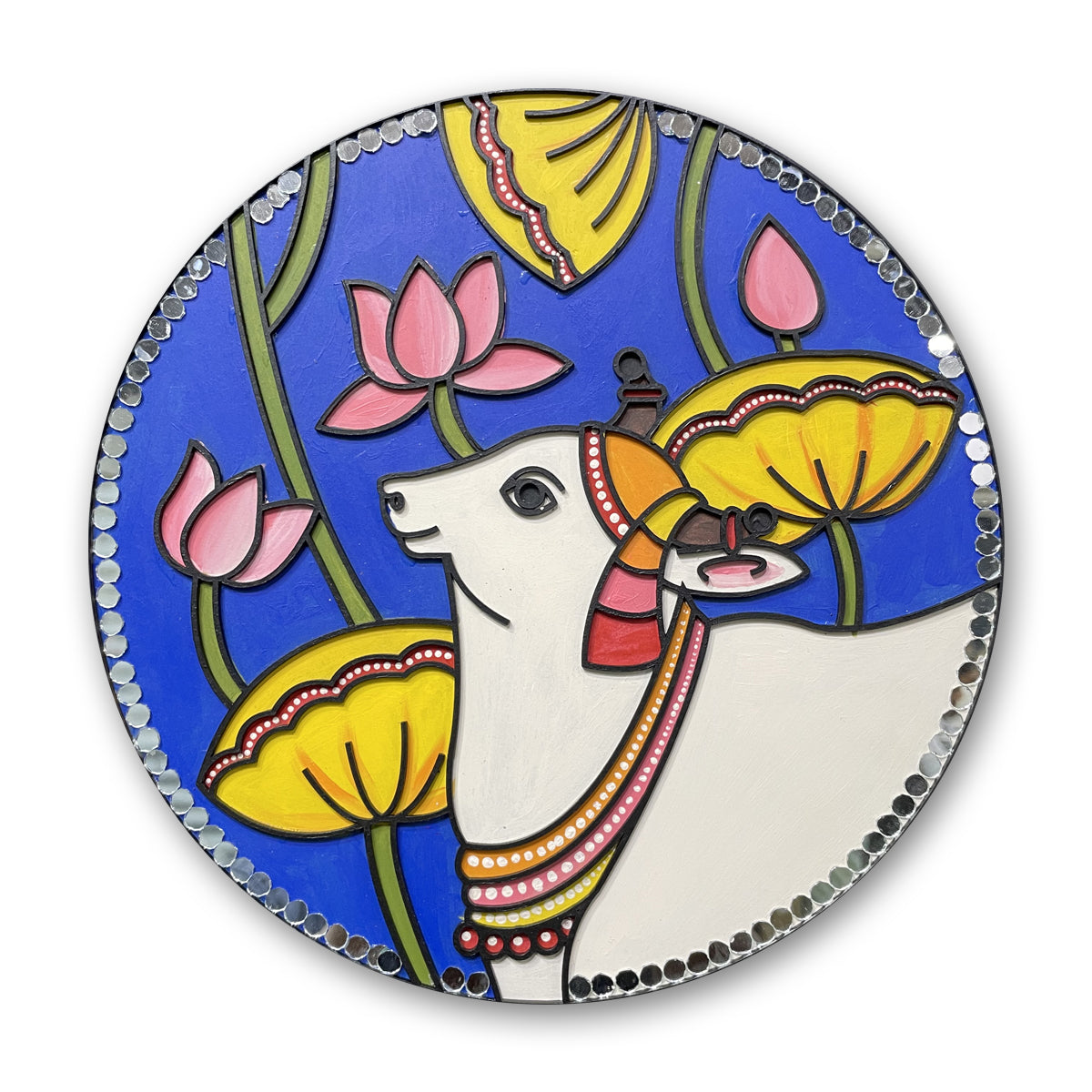 iCraft DIY Mandala Art Kit - Cow Design for Festive Decor iCraft