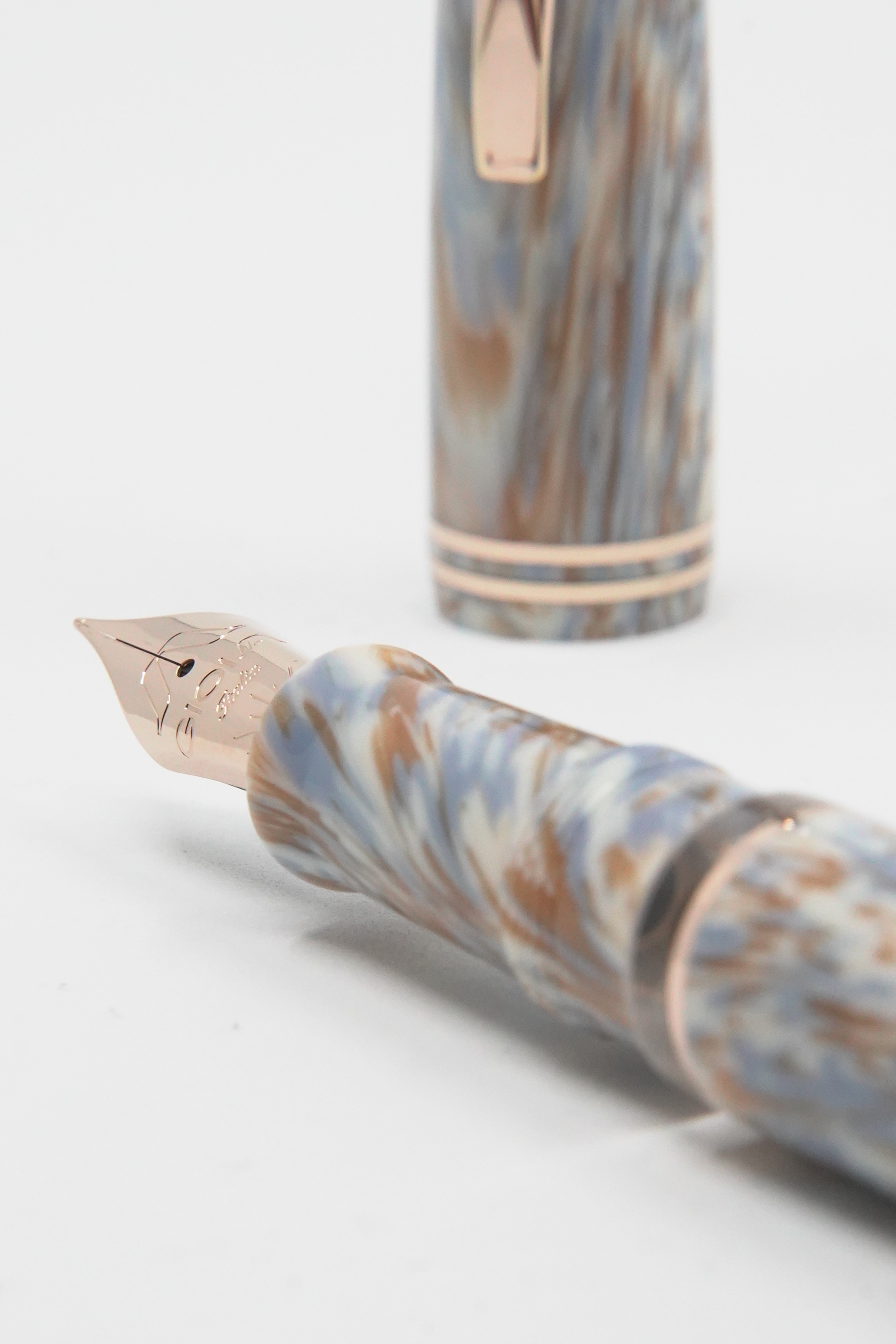 Gioia | Metis | Fountain Pen | Cappuccino | Rose Gold Trims Gioia