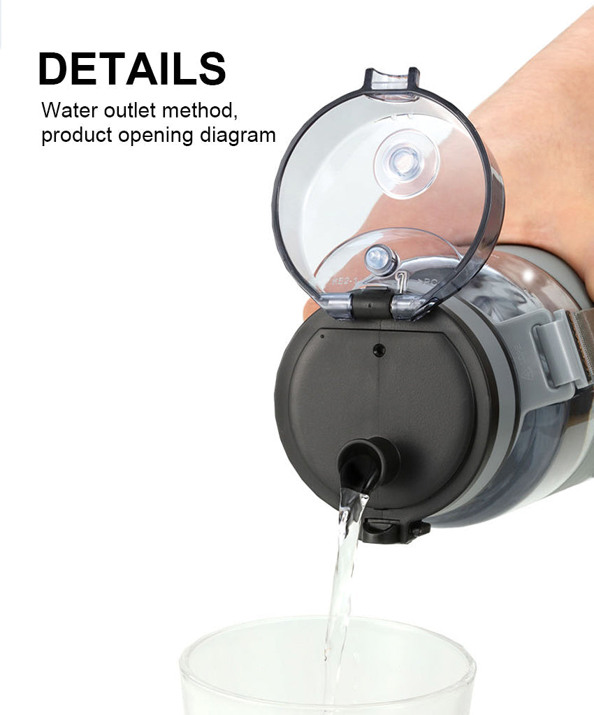 Uzspace Portable Tritan Sports Water Bottle BPA Free