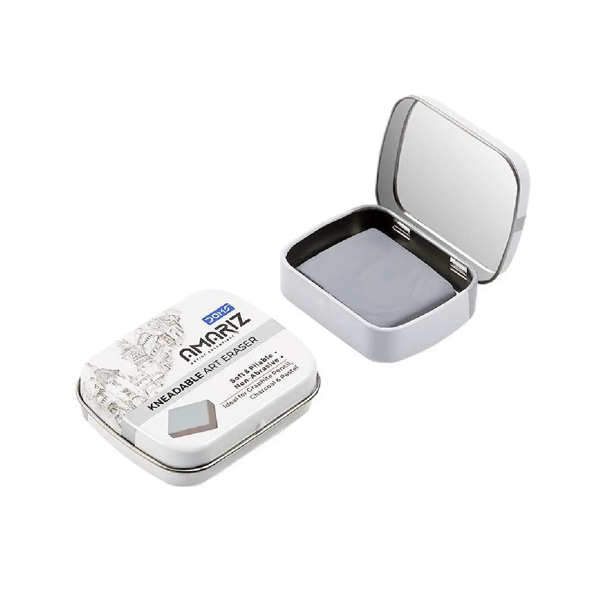 Doms Amriz Kneadable Art Eraser Soft & Pliable Ideal for Graphite Pencil, Charcoal & Pastel Doms
