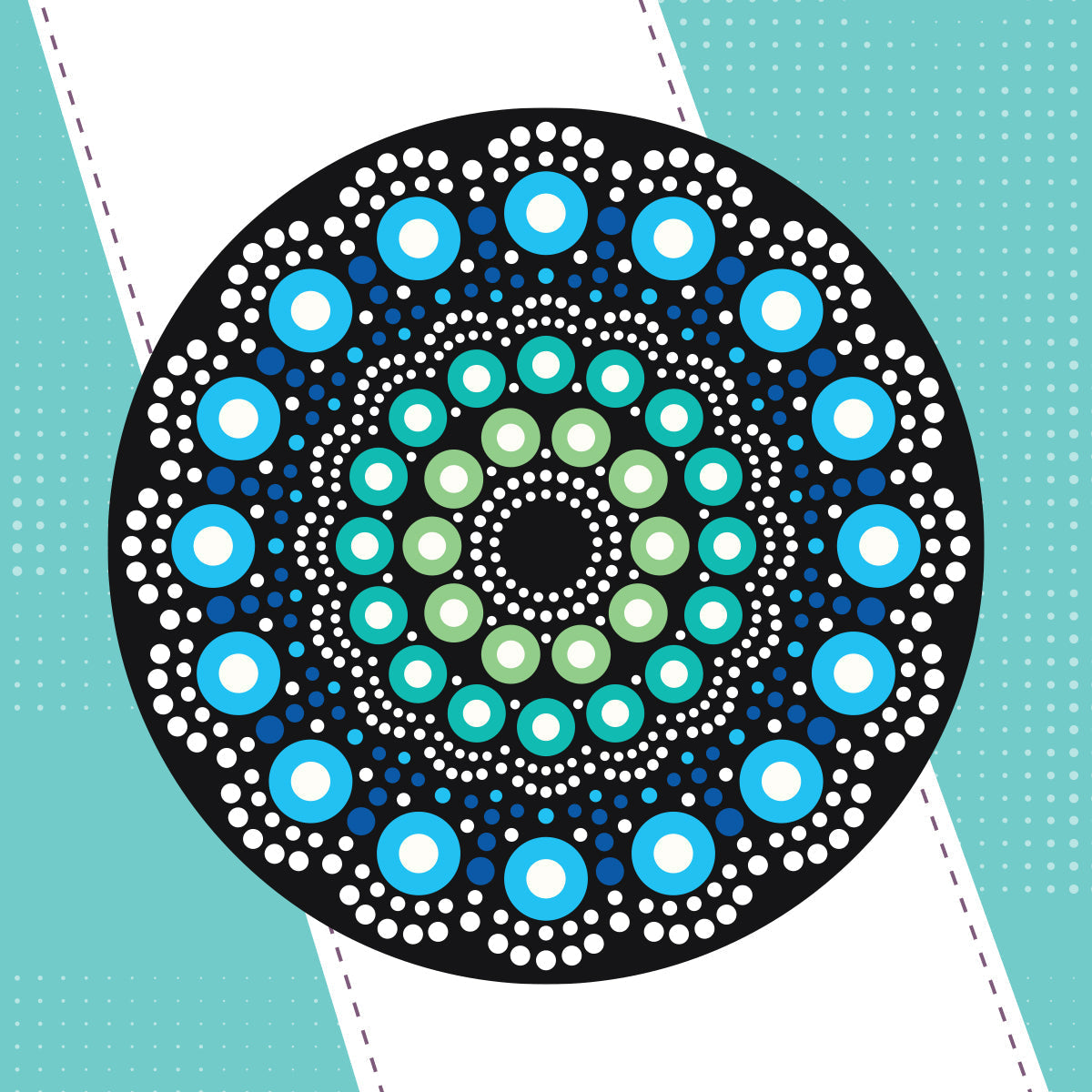 iCraft Dot Mandala Art Kit - MDF Coaster Painting Set iCraft