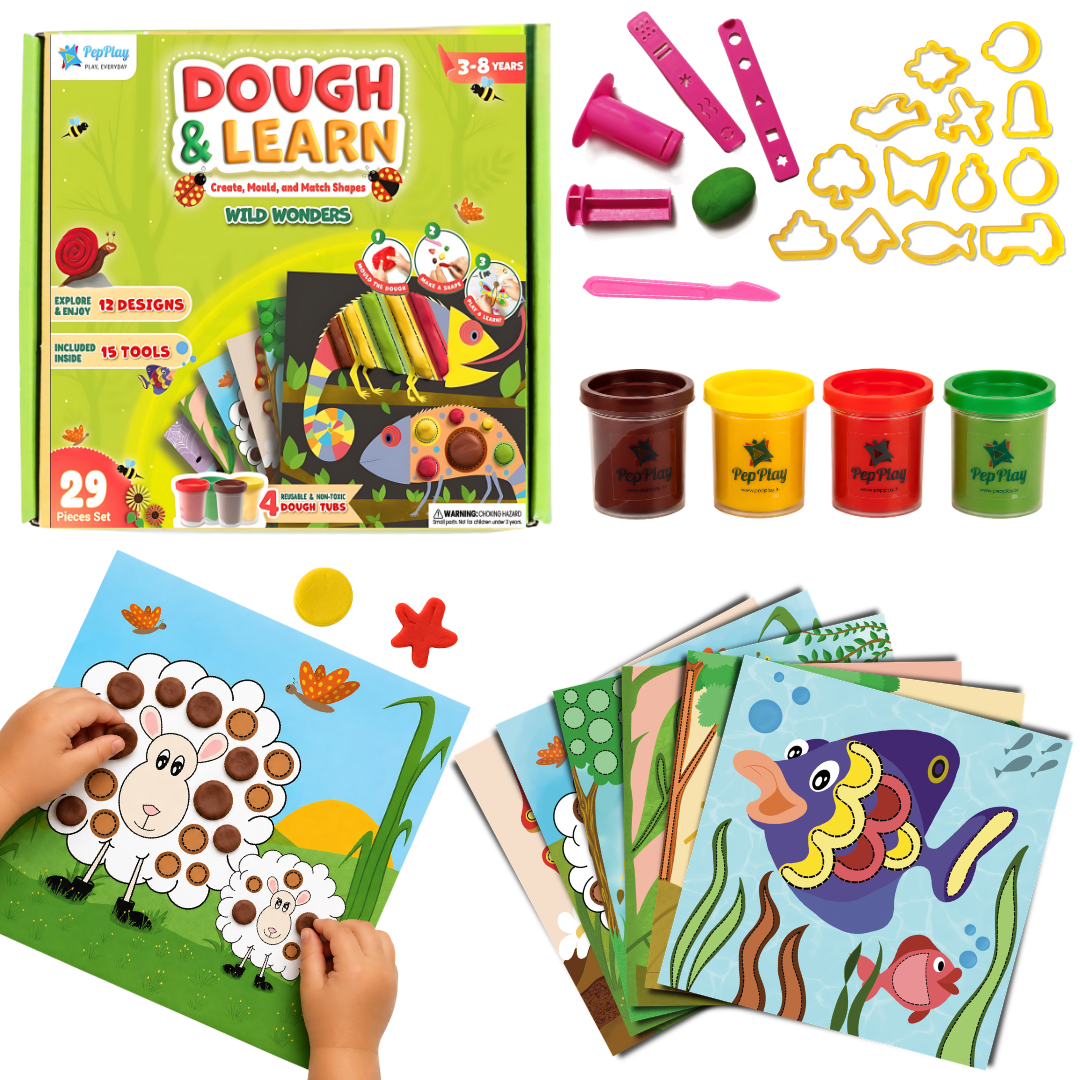 PepPlay Dough & Learn Wild Wonders | Creative Dough Play & Learning | 3+ Years