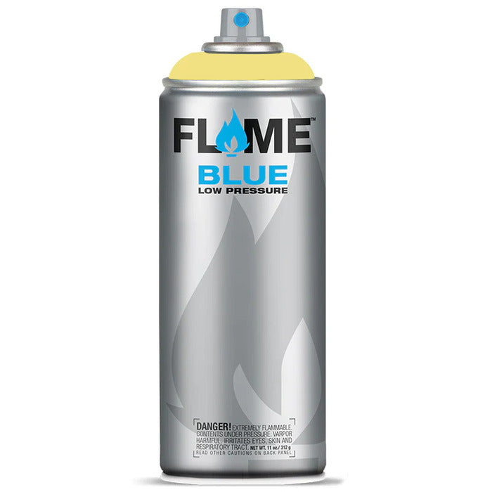 Flame Blue Spray Paint 400ml - Cool & Neutral Tones - Front View Of Vanilla