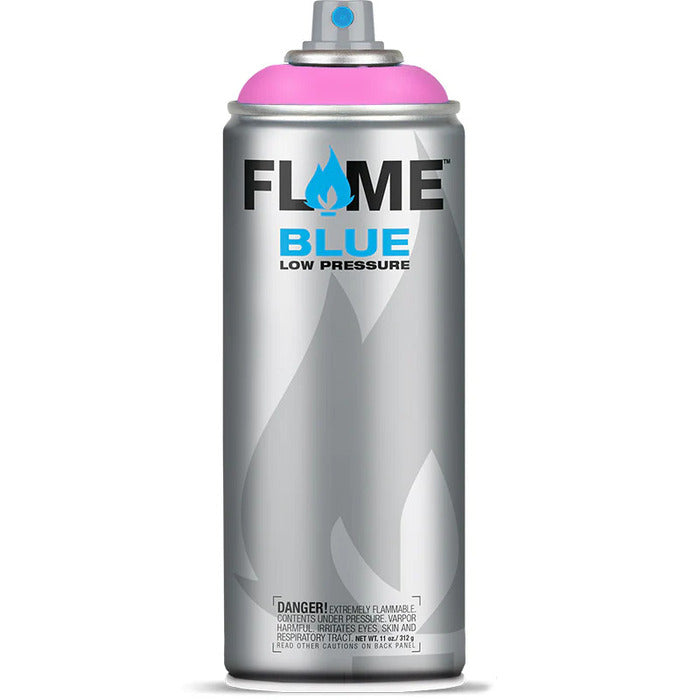 Flame Blue Spray Paint 400ml - Warm Tones - Front View Of Piglet Pink Light