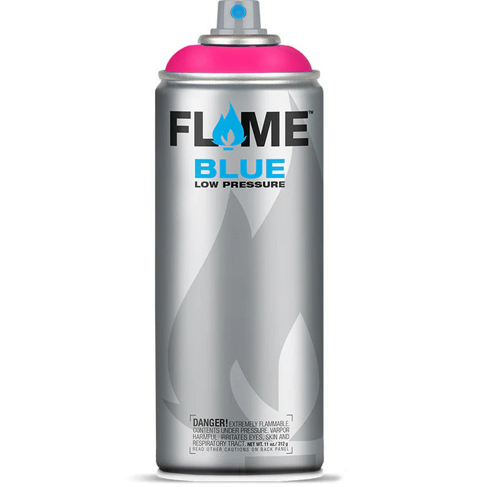 Flame Blue Spray Paint 400ml - Warm Tones - Front View Of Piglet Pink