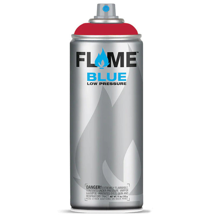 Flame Blue Spray Paint 400ml - Cool & Neutral Tones - Front View Of Crazy Cherry
