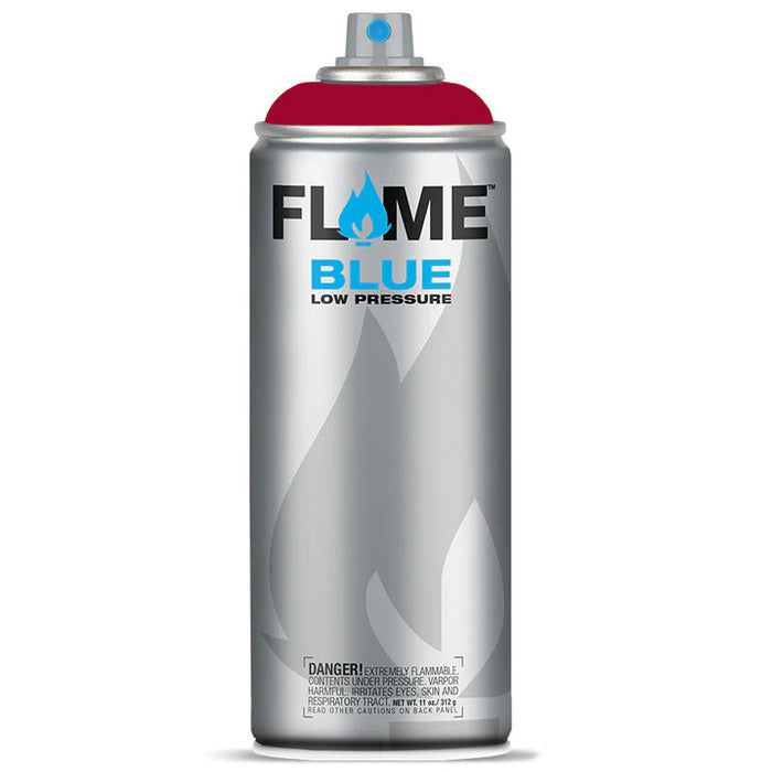 Flame Blue Spray Paint 400ml - Cool & Neutral Tones - Front View Of Cherry Dark