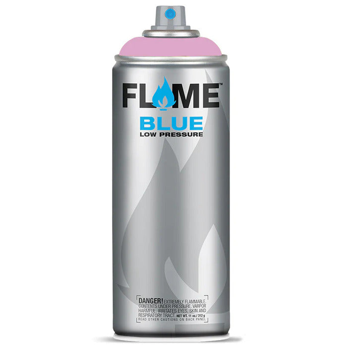 Flame Blue Spray Paint 400ml - Cool & Neutral Tones - Front View Of Erica Light