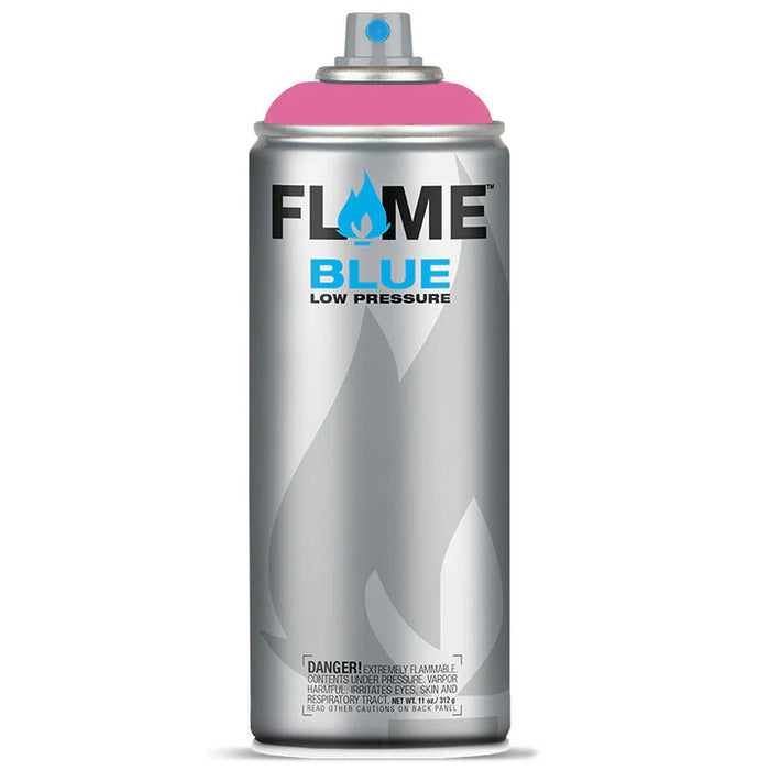 Flame Blue Spray Paint 400ml - Cool & Neutral Tones - Front View Of Erica Violet