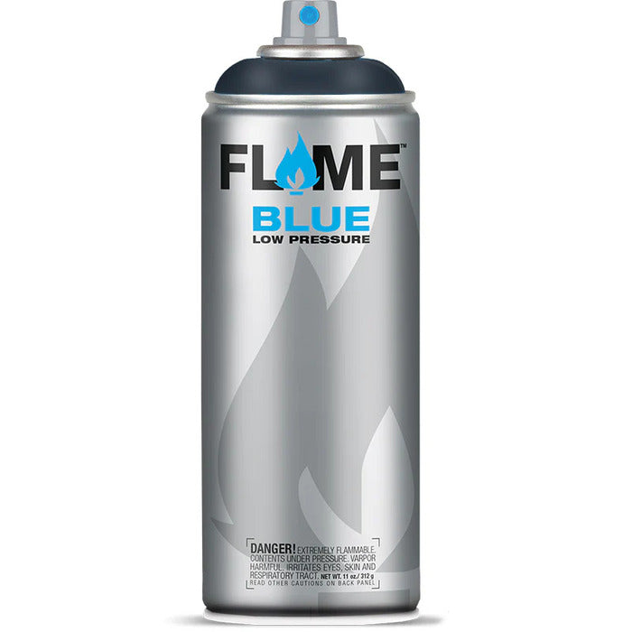Flame Blue Spray Paint 400ml - Cool & Neutral Tones - Front View Of Anthracite Grey