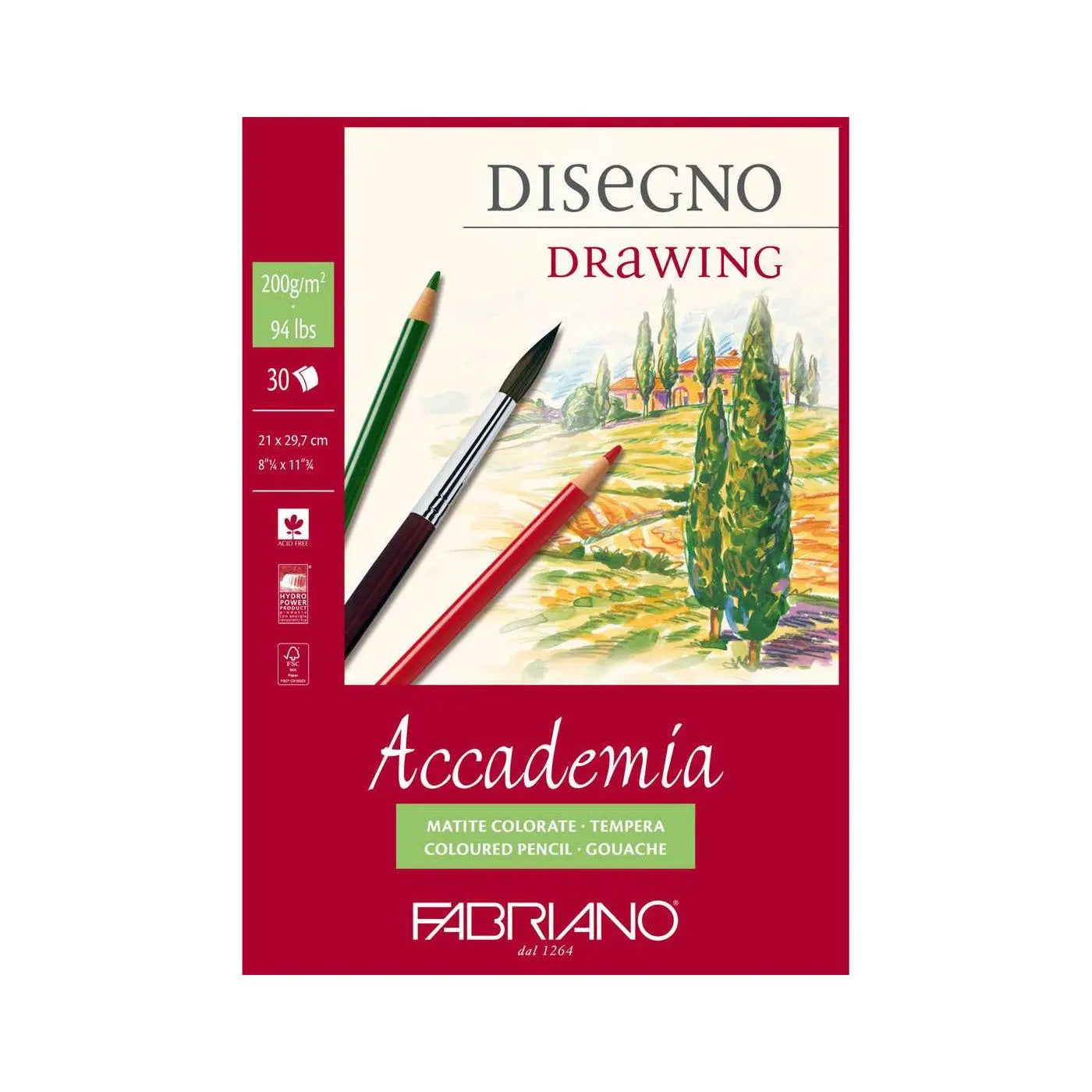 Fabriano Accademia Disegno Drawing And Schizzi Sketching Pads Canvazo
