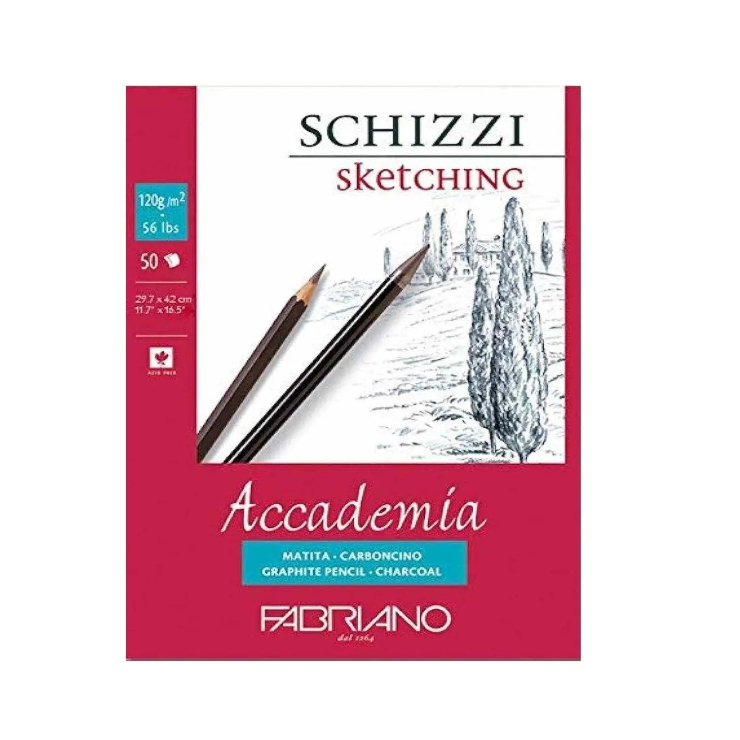 Fabriano Accademia Disegno Drawing And Schizzi Sketching Pads Canvazo