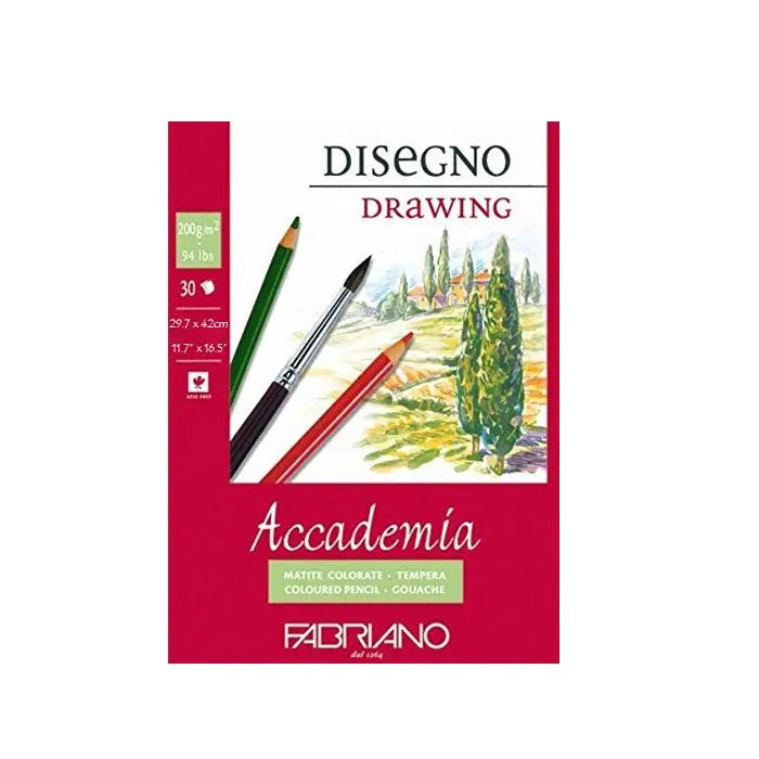 Fabriano Accademia Disegno Drawing And Schizzi Sketching Pads Canvazo