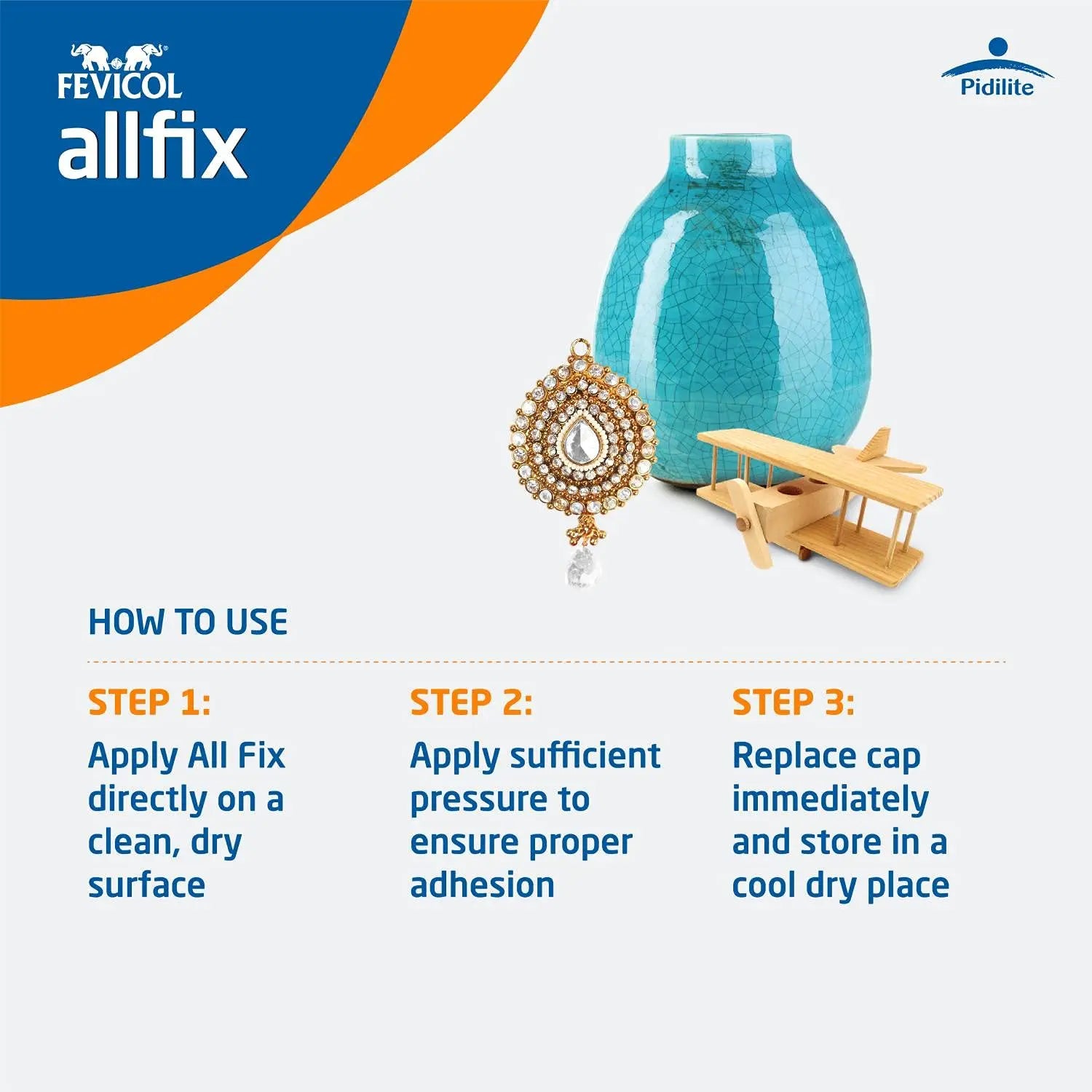 Fevicol Allfix Clear & Non-Stainning Pidilite