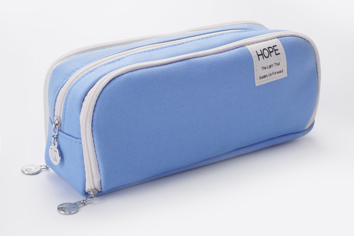 Tri-zip Organizer Pouch - Light Blue Kidgets