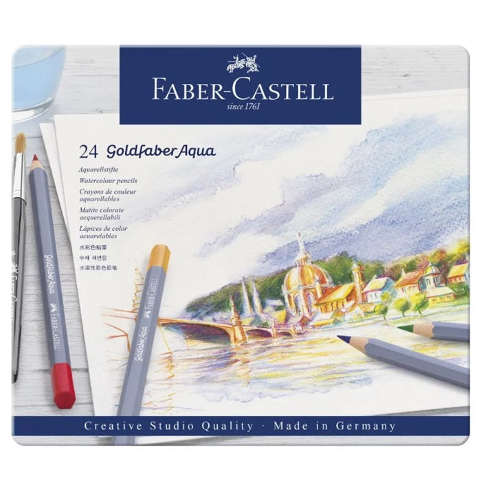 Faber Castell Goldfaber Aqua Watercolour Pencils (Choose Size) Faber Castell