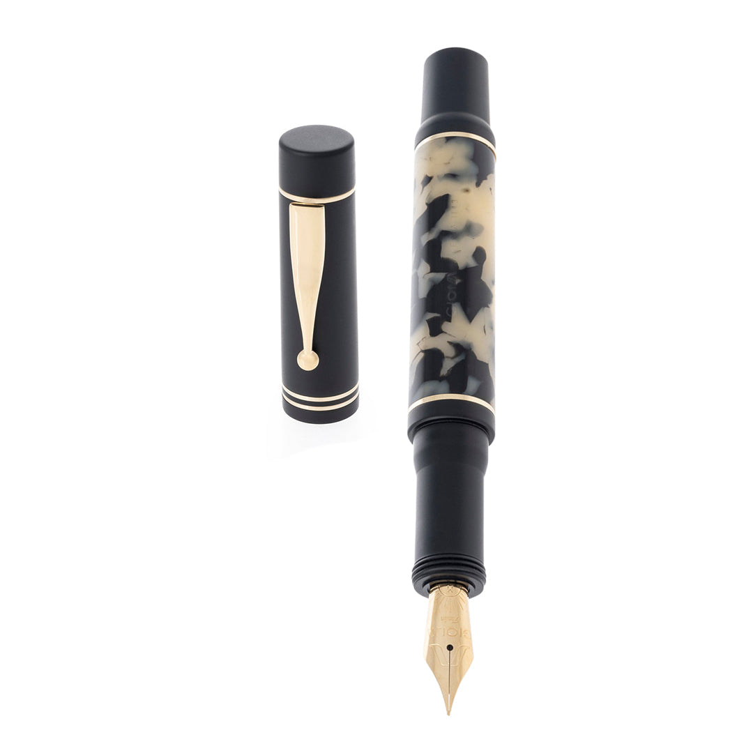 Gioia | Fountain Pen | Alleria | Tramonto Sand Black | Gold Trims Gioia