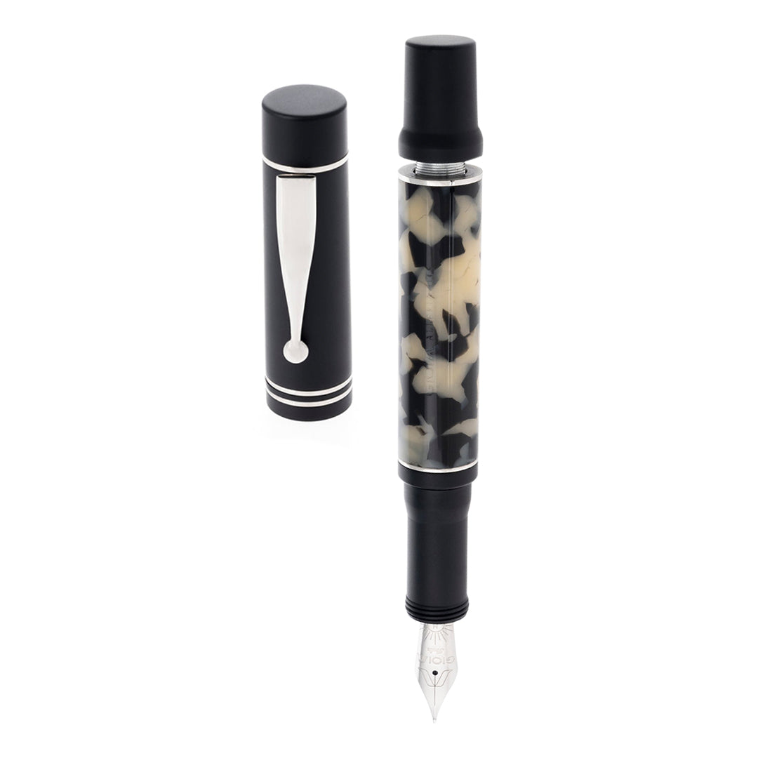 Gioia | Fountain Pen | Alleria | Tramonto Sand Black | Rhodium Trims | Resin Gioia