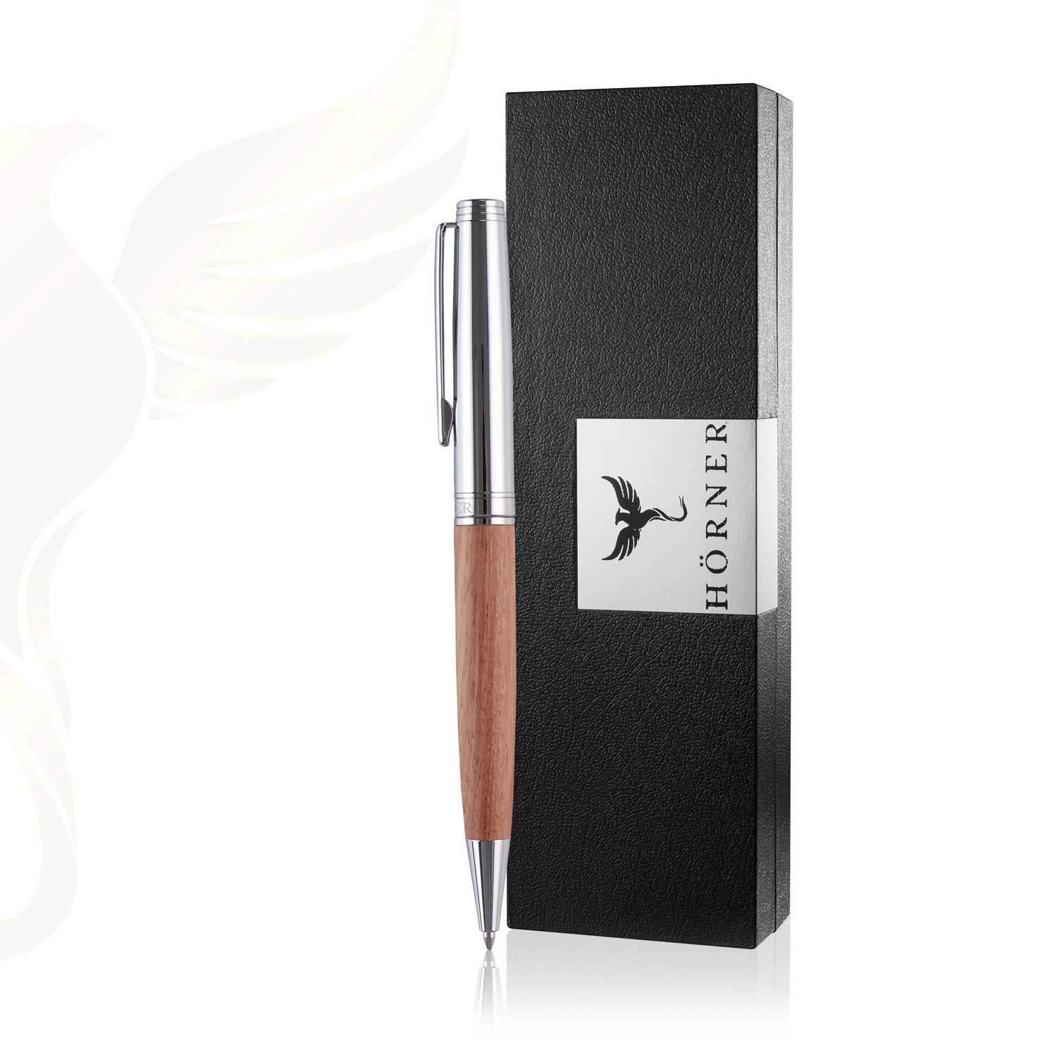 Horner | Legno Ballpoint Pen | Rosewood Chrome Horner