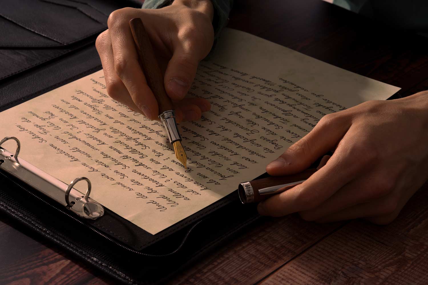 Horner | Scriptum | Fountain Pen | Mahogany Wood Horner