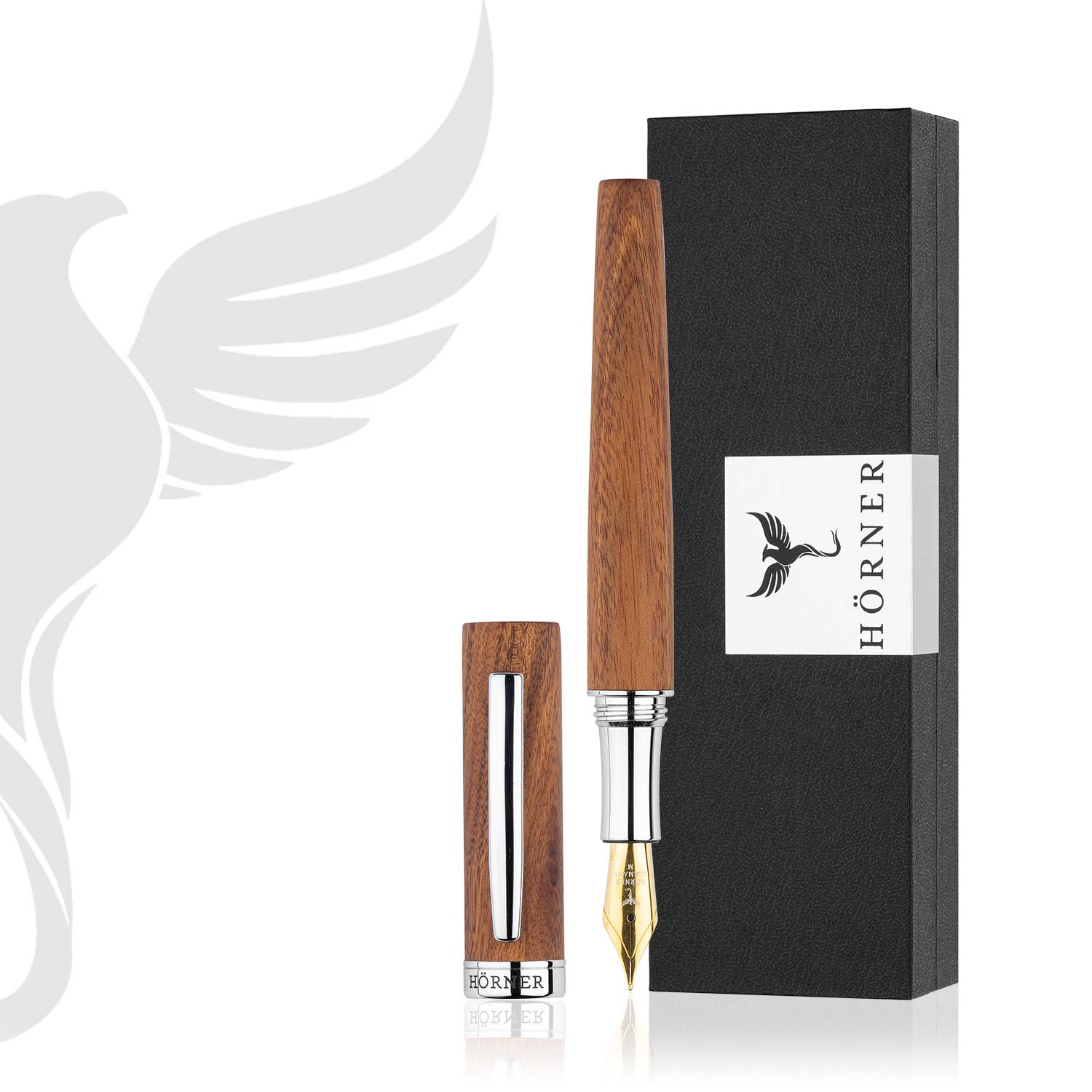 Horner | Scriptum | Fountain Pen | Mahogany Wood Horner