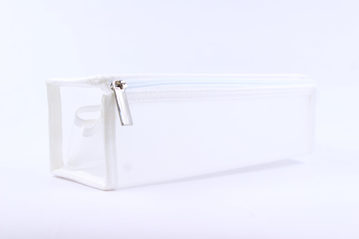 White Zip Nest Pencil Pouch Kidgets
