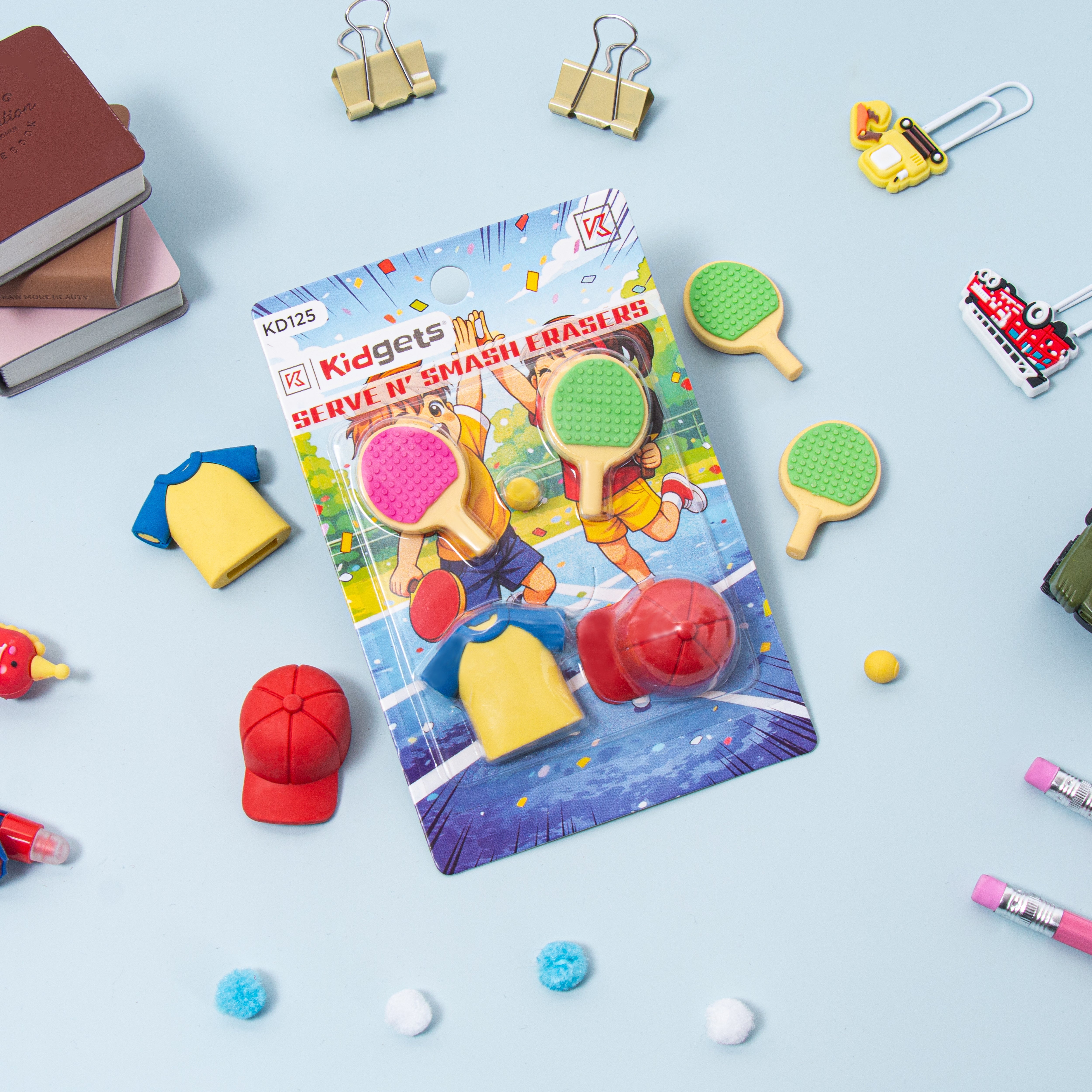 Kidgets 125 - Serve N Smash Erasers